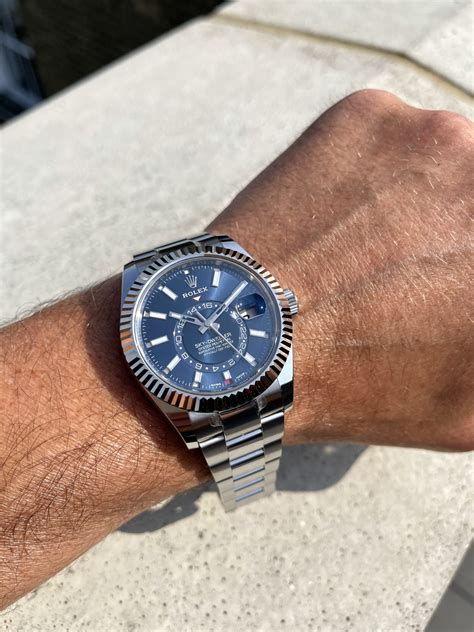 rolex sky dweller blue 326934|rolex 326934 price.